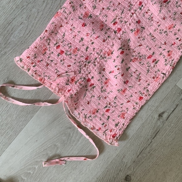 PRINCESS POLLY Wildflowers Pink Floral Ruched Mini Dress NWT - Picture 12 of 14